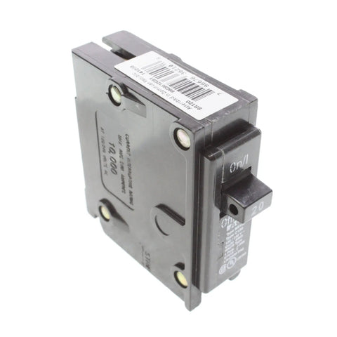 Interchangeable BR120 20A Single Pole Circuit Breaker 10 Pack Black For Home Electrical Panels UL Listed Replacement