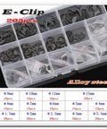 15mm External Circlips Retaining Ring Set 20 Pcs Alloy Steel Black Finish Snap Rings for Machinery and DIY Projects GB896 Standard Pro Grade Beefy Heavy Duty Kit, assorted sizes in organizer
