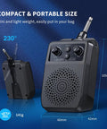 Mini 5W Electric Guitar Amp With Bluetooth, Portable Practice Amplifier featuring controls and speaker face, shown in black.