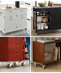 1 Inch Side Mount Casters Set Of 8 L Shaped Rubber Swivel Heavy Duty Double Plate Casters Without Brake Industrial Metal Wheel For Workbench Furniture Cabinet Woodbox Brown Includes 42 Screws For Quick Mounting displayed on various cabinets.