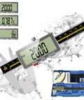 Pro Grade Digital Caliper 0 To 6 Inch Electronic Micrometer With Large LCD Screen For Engineers And Carpenters Metal Body