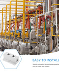 T Type Pneumatic Air Distribution Manifold Block 2 Port 4 Hole Compact Gas Flow Junction in industrial setting