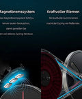 Diagram showcasing the Quiet Indoor Cycling Bike For Home Gym With Magnetic Resistance And Belt Drive Stable Steel Frame