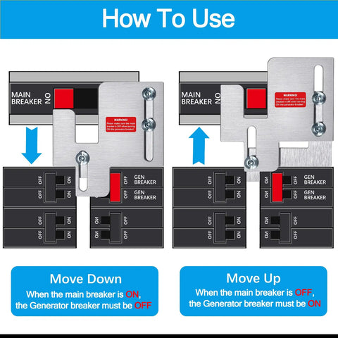 Instructions for Generator Interlock Kit For Eaton Cutler-Hammer BR Series Panels 150 Amp Or 200 Amp setup.