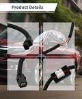 VCM Muzzler Harness Disable Kit for Honda 3.5L V6 showing plug-and-play connectors against a background of a red Honda vehicle