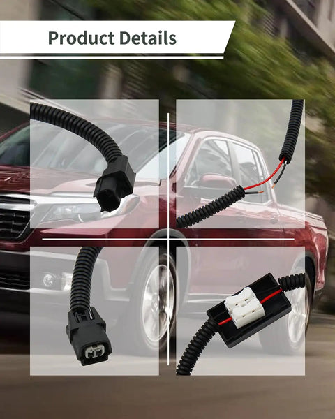 Plug N Play Engine Tune Up Harness For Honda 3 Point 5 L V6 showing detailed connection points and wiring in automotive setting.