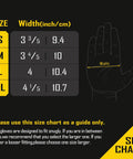 Size chart for Heavy Duty A4 Cut Resistant Work Gloves With PU Coated Anti Slip Grip Breathable Lightweight Protection