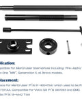 Gimbal Bearing Puller And Engine Alignment Tool Kit For Mercruiser Alpha Bravo OMC Volvo Installer And Alignment Bar For Sterndrive Maintenance Heavy Duty Pro Grade All In One Kit For Smooth Engine Alignment And Easy Setup displayed.
