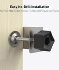 Side view of No Drill Door Mount For Video Doorbell SE Ultra Pro Fits Doors 0.82 To 2.08 Inches Thick with aluminum alloy bracket.