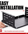 Easy installation of the Slick Under Desk Computer Mount Bracket For Small Form Factor PCs And Gaming Rigs.