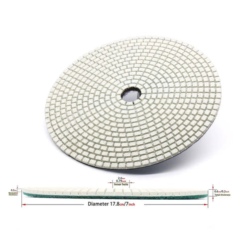 Check Out This Awesome 7 Inch Diamond Polishing Pad Made For Granite And Marble. 7 inch disk with 0.79 inch hole for wet use.