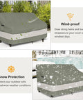 Outdoor Sofa Cover For Patio Furniture 79W 38D 35H Waterproof Heavy Duty Grey Green Built To Last All Weather Protection Fits Sofa Loveseat And 3 Seater Benches Great For Deck Patio Coverage
