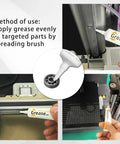 Applying gear grease lubricant for 3D printer guide rails and optical axis, heavy duty lubricant for smooth motion.