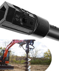 Heavy Duty 2 Inch Hex To 2 9 16th Inch Round Auger Adapter For Skid Steer And Tractor Hex To Round Bit Converter close-up