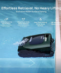 AquaSense 2 Pro Cordless Robotic Pool Cleaner skimming pool surface for efficient cleaning up to 3875 sq ft