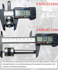 Built Tough MT1 Morse Taper Drive Center With Spiked Seven Eighth Inch Crown Teeth Made From High Quality Steel for precise measurement with caliper.