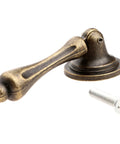 Antique Bronze Zinc Alloy Drawer Cabinet Pull Handle Knob Set of 4 2.36 Inch Length Durable Metal Hardware for Drawers Dressers Cupboards