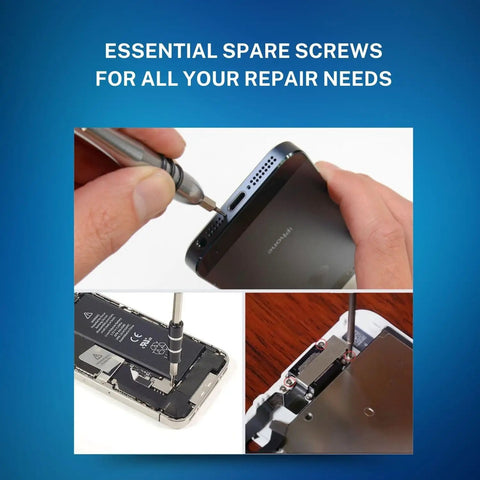 Top Shelf Complete Screw Replacement Kit For iPhone 14 Pro Max Featuring Heavy Duty Pentalobe And Logic Board Bolts In Multiple Finishes for repairs.
