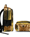 Autumn Running Golden Retriever Printed Backpack For Everyday Use Unisex Large Capacity Daypack Made From Breathable Durable Polyester