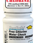 Free Chlorine Test Strips, USEPA Approved Method D99-003, 50-bottle pack for safe drinking water testing.