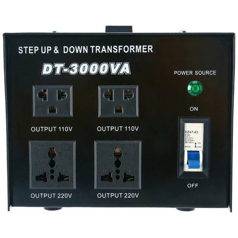 Rugged 3000VA Voltage Transformer Power Converter 110V To 220V AC Converter For Home Use AC To AC Safe Start No Fuss High Efficiency Stable Output 24 7 Operation With Overload Current Protection