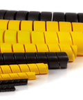 Safe Spiral Wrap Hose And Cable Protector For Hydraulic And Pneumatic Lines Black HDPE 0.67 Inch OD By 100 Foot Length