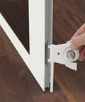 Built Tough Sliding Screen Door Lower Roller Assembly Compatible With Andersen Part Number 1997310 being installed in a sliding door.