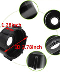 Composite image showing dimensions and features of the bottom cap part for 6-Cup Glass Jar Replacement For Oster Blenders Compatible With Popular Oster Models Durable Glass Jar Replacement Part For Smoothies Sauces And High Speed Blending.