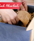 Heavy Duty Brown Honeycomb Packing Paper For No Sweat Moving Day Prep, super stretchy shock absorbing cushion wrap in a box.