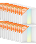 24 Pack 2X2 Led Troffer Center Basket Panel Light Zero Hassle Install For Drop Ceilings in display box arrangement.