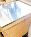 Langstroth Hive Top Cover With Metal Telescoping Lid, Galvanized Steel, Solid Wood Construction, 10 Frame Compatible Beekeeping Top