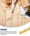 90 Degree Antique Small Hinges For Jewelry Boxes And Cabinets, Pro Grade Heavy Duty Flush Piano Hinges with woodworking tools
