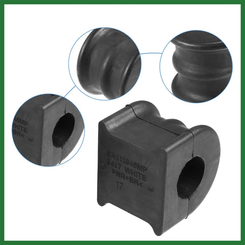 Detailed view of Ford Explorer Rear Suspension Sway Bar Stabilizer Shaft Insulator Bushings Pack of 2, rubber material, OEM style.