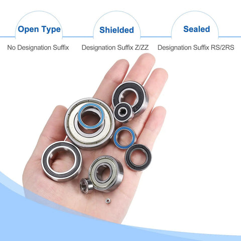 Hand holding 2 Pack 6004ZZ Deep Groove Ball Bearing 20 mm X 42 mm X 12 mm Chrome Steel With Double Shield Seals Z2 Silver
