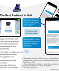 Badger AI app interface showing golf recommendations on mobile devices