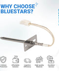 Upgraded Ultra Durable Temperature Sensor Probe For Samsung And LG Ovens Replacement DG32-00002B EBG61305805 PS4240743 6322B62214A PS11732697 Pro Grade Compatible With Most Range Models, metal probe with braided cable