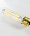 6W Dimmable LED Tubular Bulb 60W Equivalent Daylight 4000K Big Bright 600 Lumens Clear Glass Vintage Edison Style E26 Base