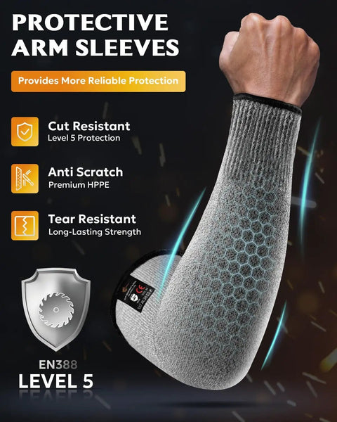 Professional Cut Resistant Arm Sleeves Built Like A Tank For Tough Jobs Lightweight All Day Comfy Cover Abrasion Proof Shop And Trade Gear You Gonna Love Shielding Skin From Scrapes