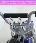 Mini Bike Handlebar Risers Beefy 7 By 8 Inch 22mm Replacement Compatible With Coleman Trailmaster installed on handlebars