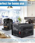 Beast 1000 Watt Step Up And Step Down Voltage Converter With Dual Output and coffee maker on kitchen counter