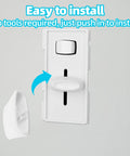 Six Pack Replacement Dimmer Knob Set Universal Dimmer Knobs For Ceiling Lights And Wall Switches Easy Install Fits Skylark Models SCL 153P S 600 S 600P S 660PNL S 603P S 603PNL S 603PG S 1000 Durable PETG installed view