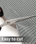 Heavy Duty PVC Drainage Mat 3 Ft By 10 Ft, One Quarter Inch Thick, easy to cut with scissors, grey and textured surface