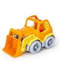 Eco Friendly Scooper Construction Truck Toy Made From Recycled Plastic, Kid Safe For Indoor And Outdoor Play, Bright Yellow And Orange