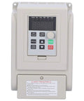 Front view of Gear Up Your Motor With AT5-2200X 2.2KW VFD Variable Frequency Drive Inverter For 110V motors with digital display controls.