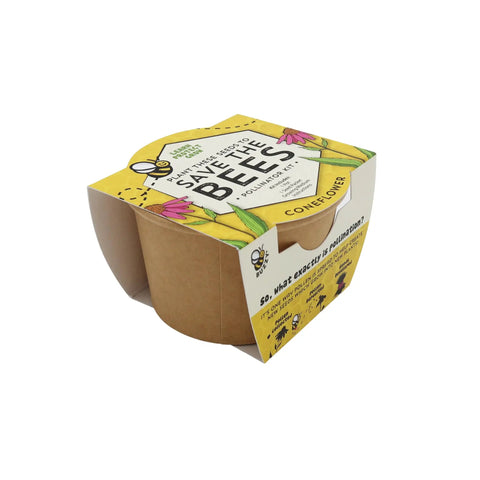 Wildflower Garden Kit That Attracts Bees And Butterflies With 12 Biodegradable Pots Coconut Coir Growing Medium Pollinator Seed Packets