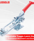 3 Pack Quick Release Toggle Latch Kit, Heavy Duty Cam Latch With 700 Pounds Capacity, highlighted red handle.