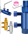 Broken Pipe Thread Extractor Kit for Damaged Faucets and Stripped Fasteners, includes blue tool for 1/2 to 1 inch bolts.