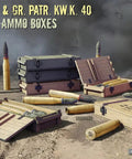 1:35 Scale Pzgr And KwK 40 Shells And Ammo Boxes Plastic Model Kit Not A Toy, Detailed Military Diorama Accessories In Various Colors For Diorama Builders And Model Hobbyists