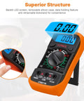 Digital Multimeter With Backlit LCD Your Everyday Volt Meter And Ammeter Ohm Meter Circuit Checker improved design