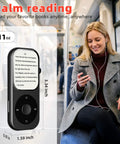 Woman on train using Dope 128GB Bluetooth 5.3 MP3 Player With Built-In Speaker, 2.01-Inch Touchscreen And Physical Rotary Buttons